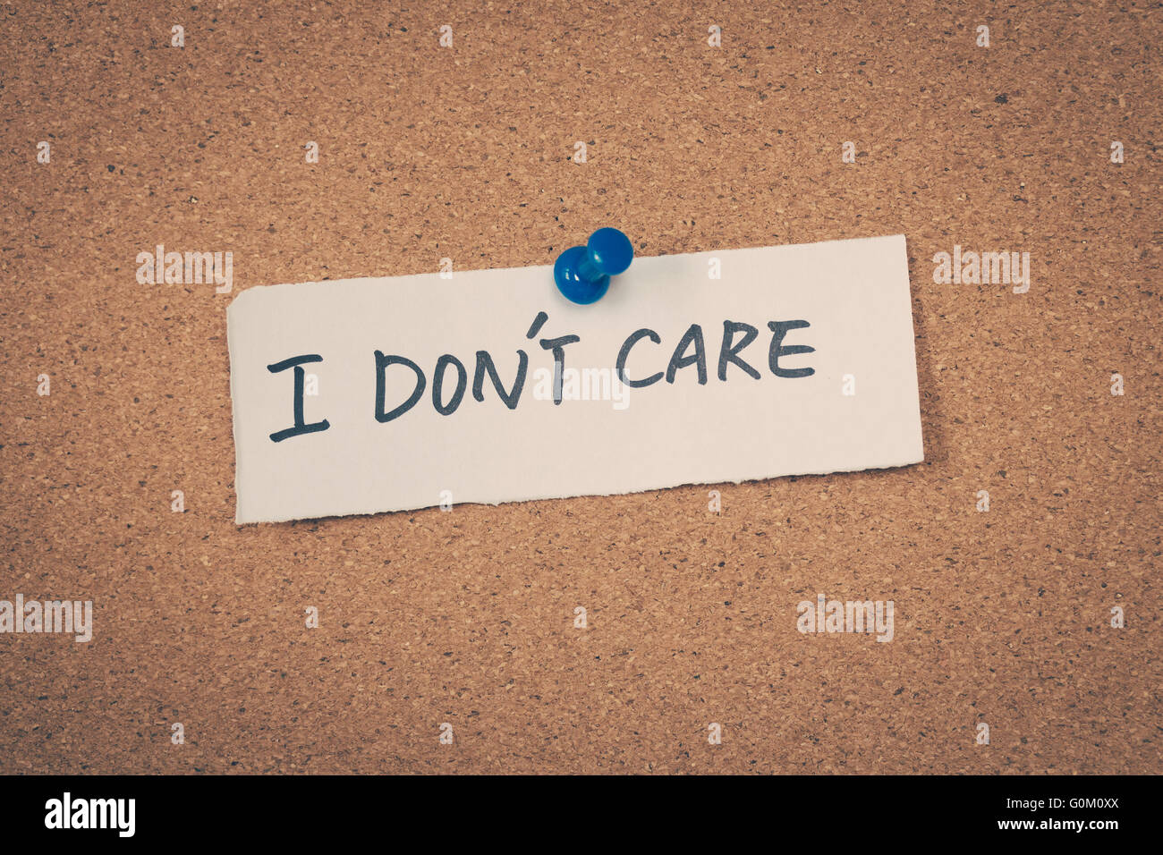 I don't care Stock Photo - Alamy