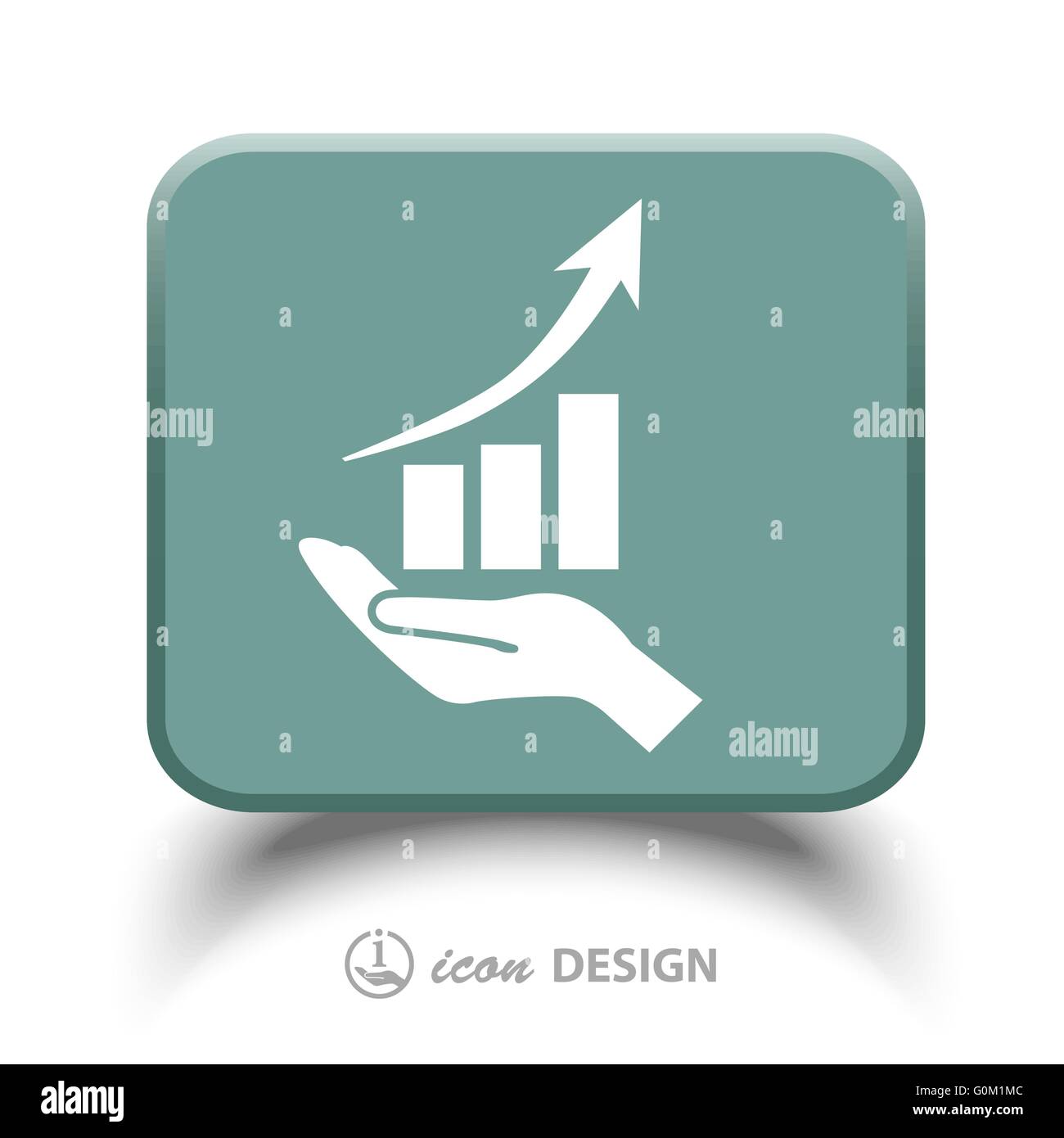 graph in hand icon Stock Vector Image & Art - Alamy