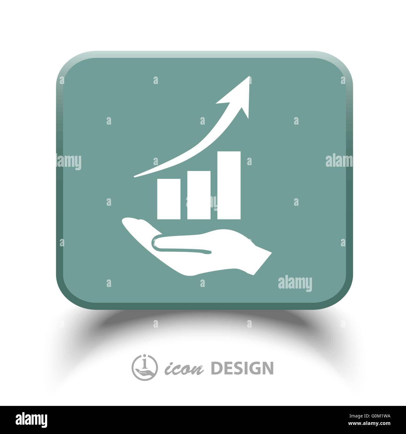graph in hand icon Stock Vector Image & Art - Alamy