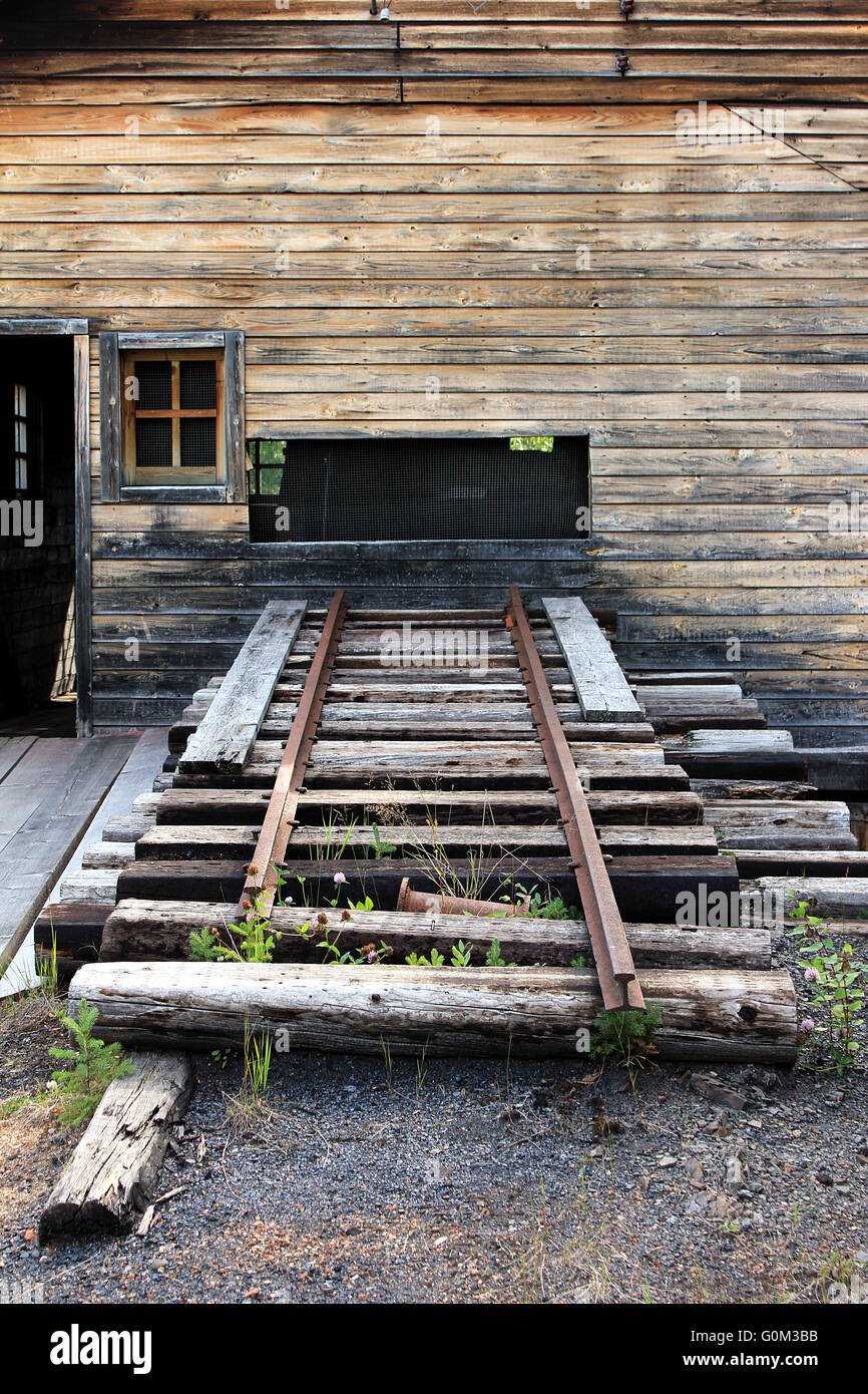 The Hoist House at the Brazeau Collieries Mine at Nordegg, Alberta
