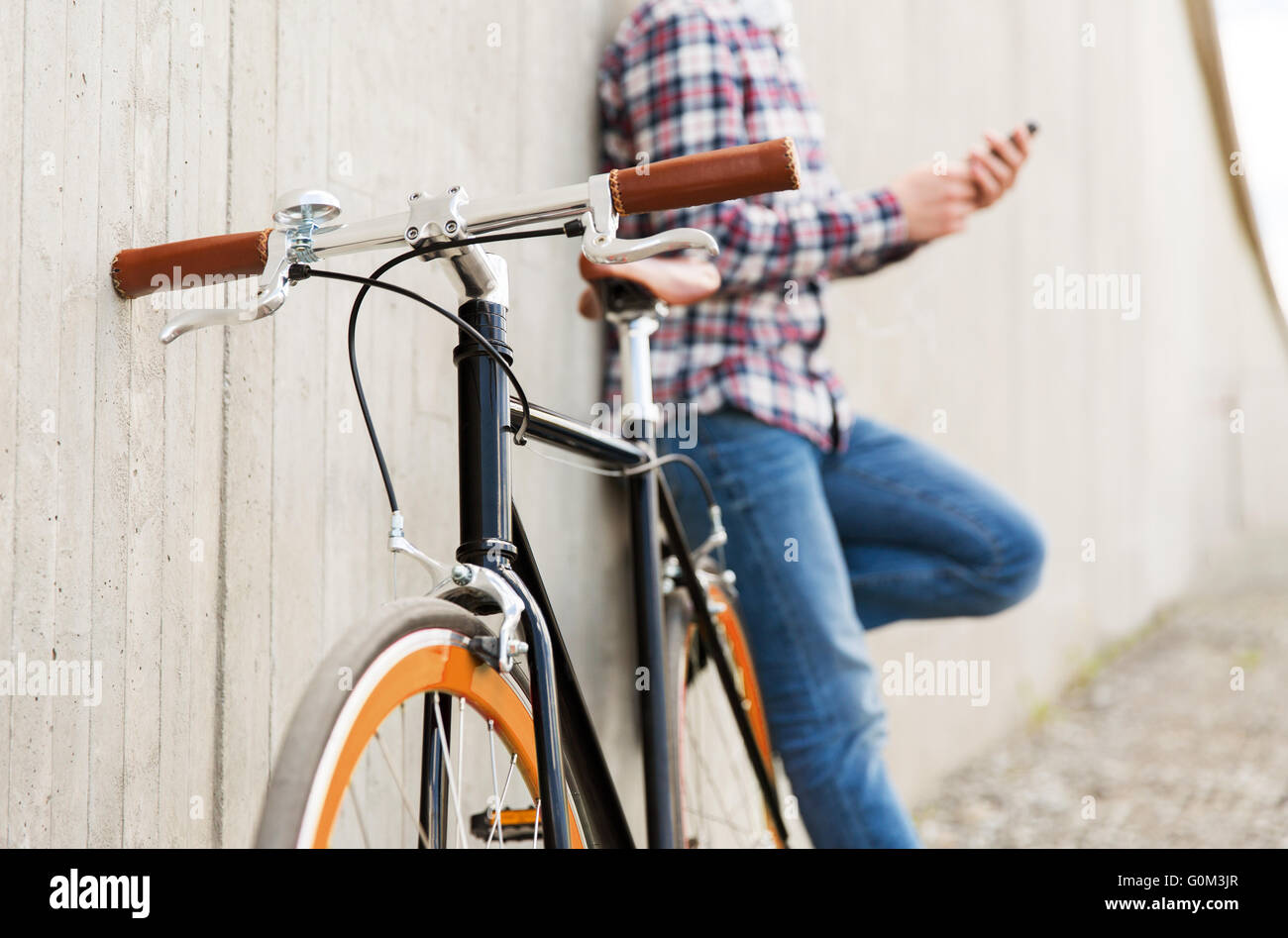 Vintage fixed gear bicycle hi-res stock photography and images - Alamy