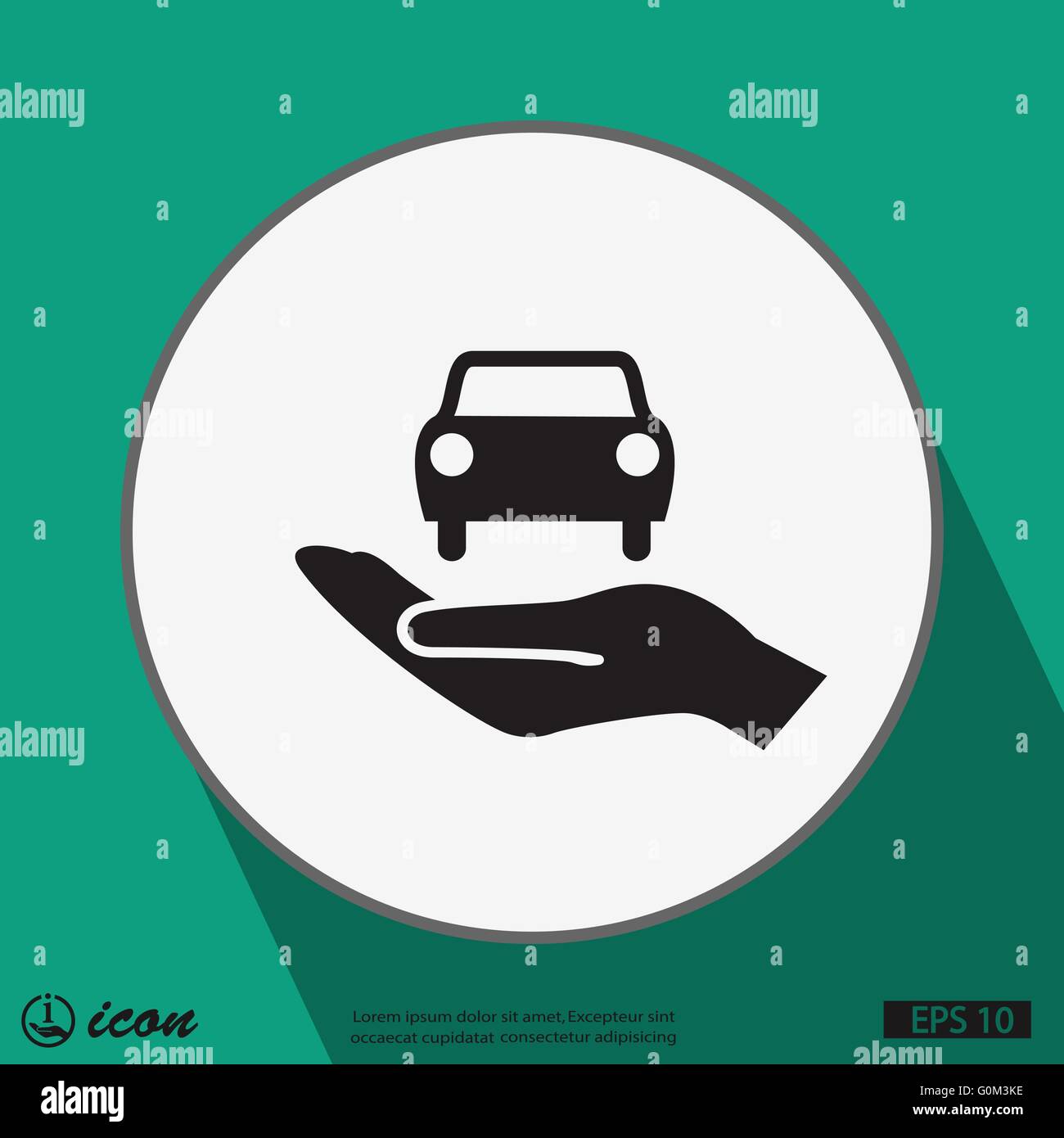 car in hand icon Stock Vector Image & Art - Alamy