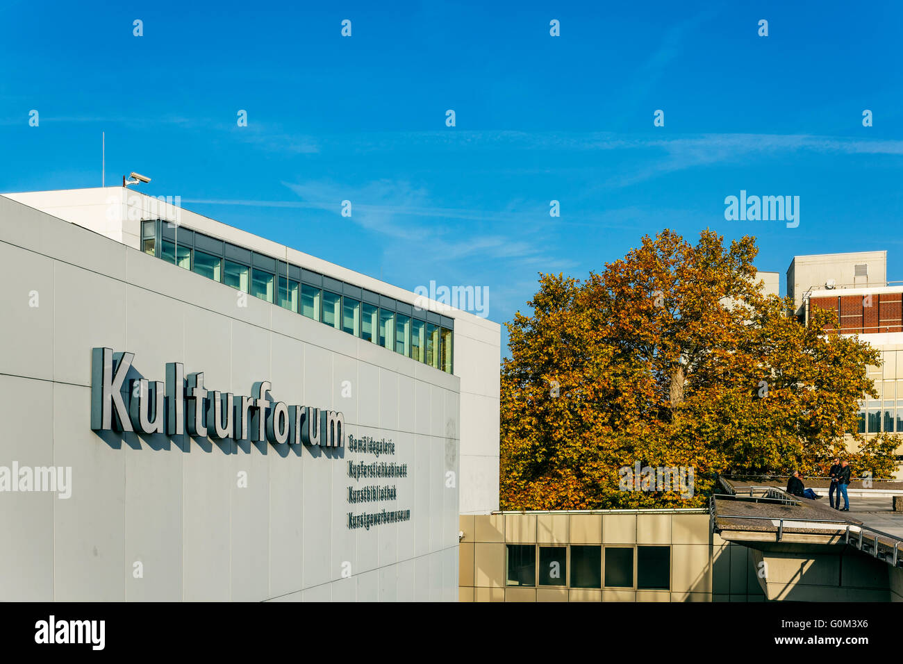 Gemaldegalerie art museum in Kulturforum museum complex in Berlin Germany, designed by  Heinz Hilmer e Christoph Sattler Stock Photo