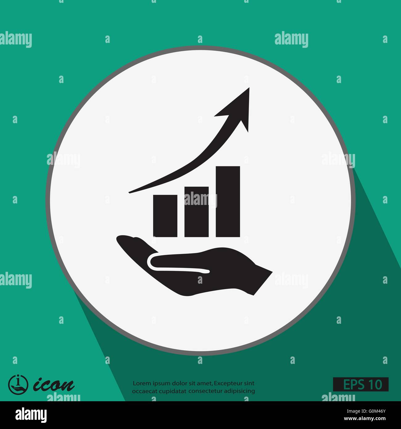 graph in hand icon Stock Vector Image & Art - Alamy