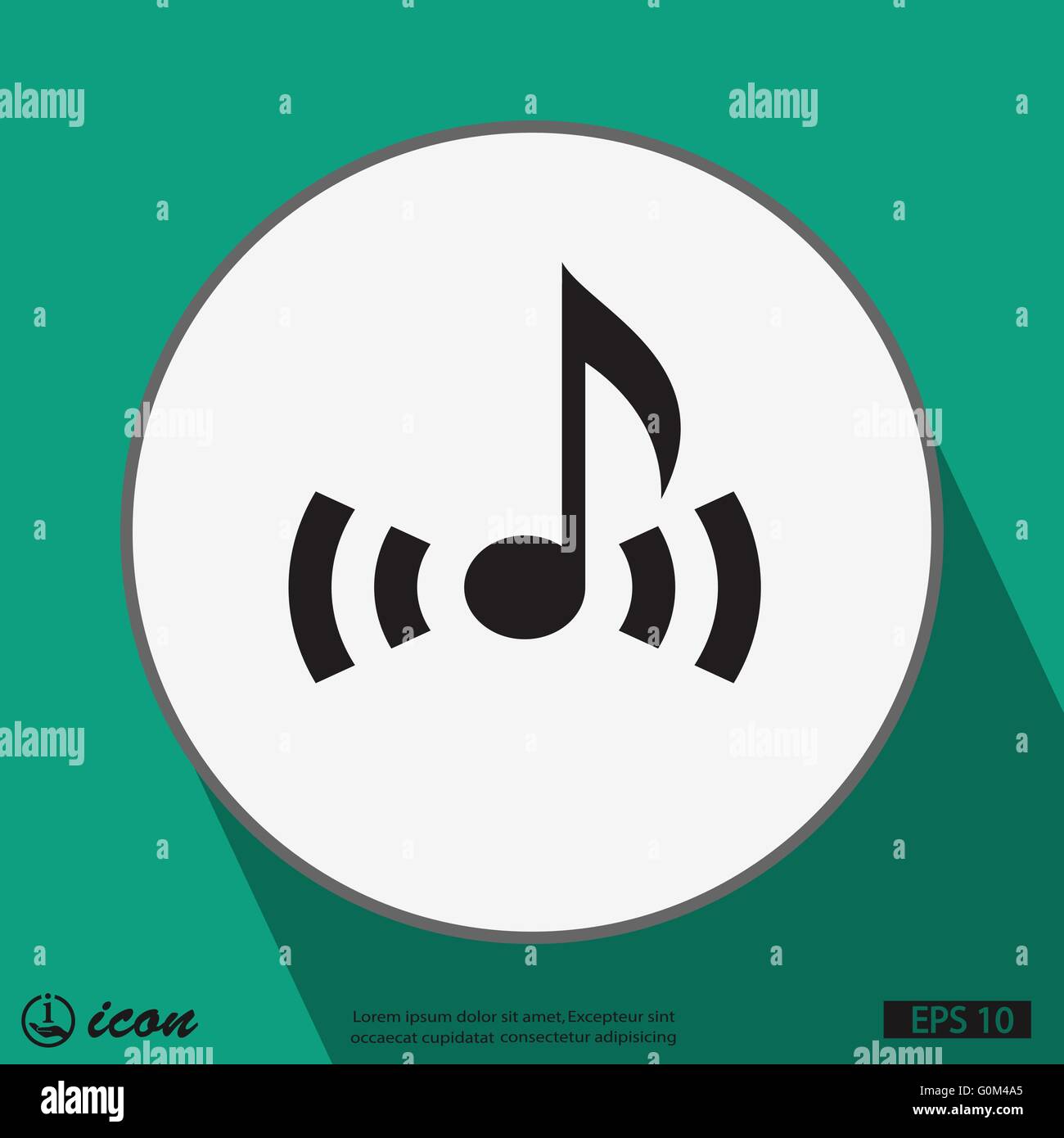 music note icon Stock Vector Image & Art - Alamy