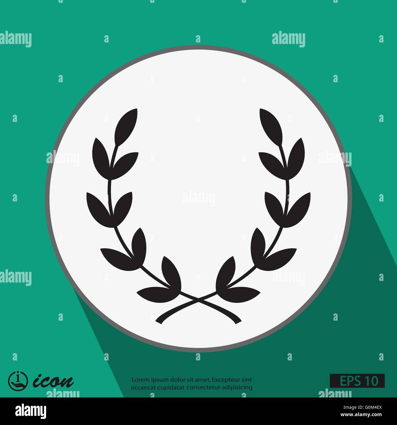 laurel wreath icon Stock Vector Image & Art - Alamy