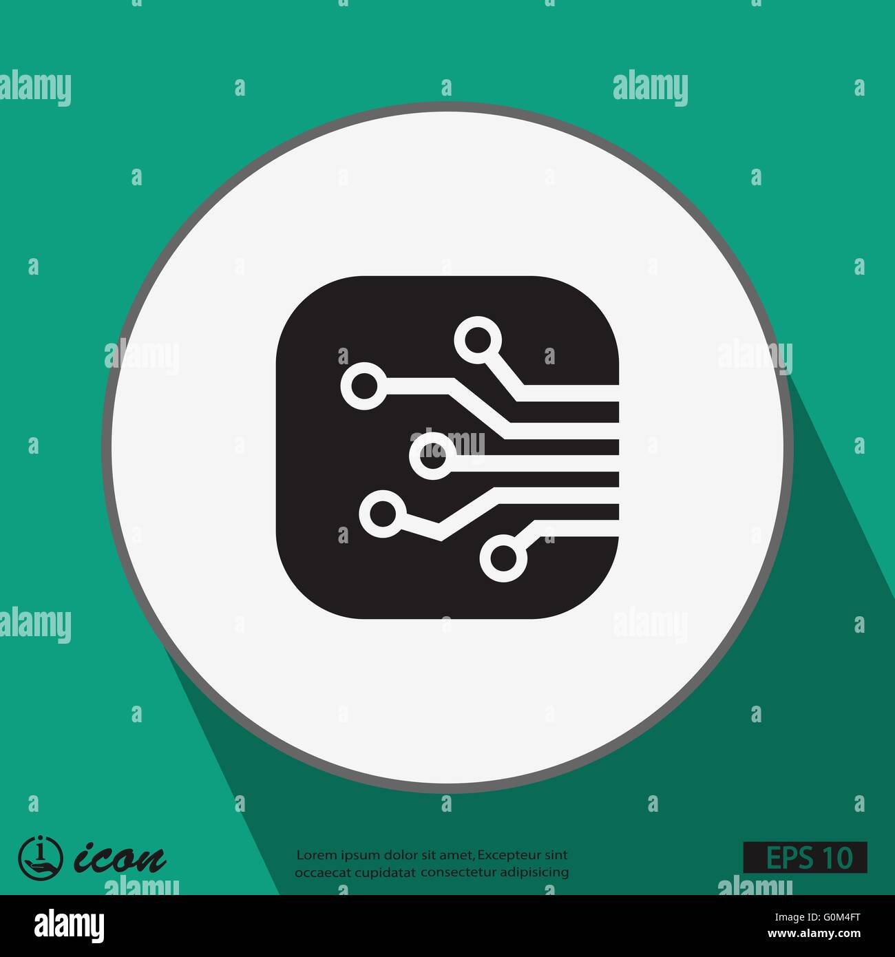 circuit board icon Stock Vector Image & Art - Alamy