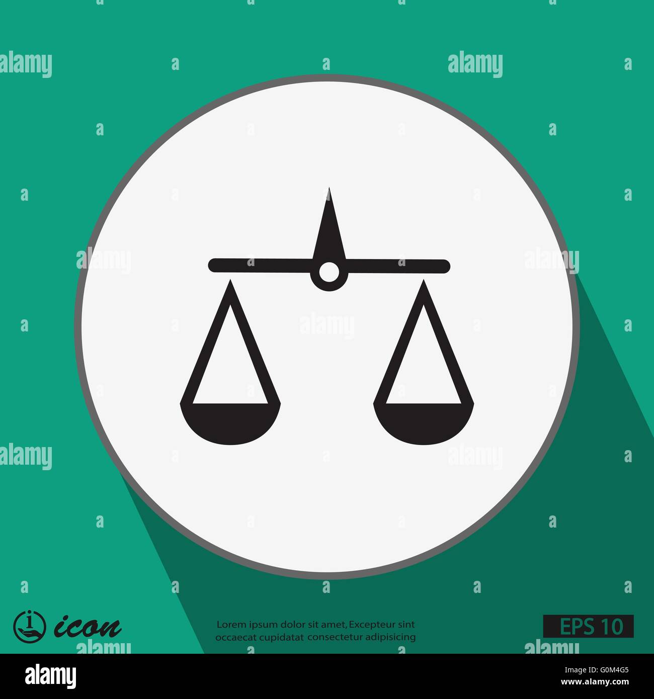 justice scales icon Stock Vector Image & Art - Alamy