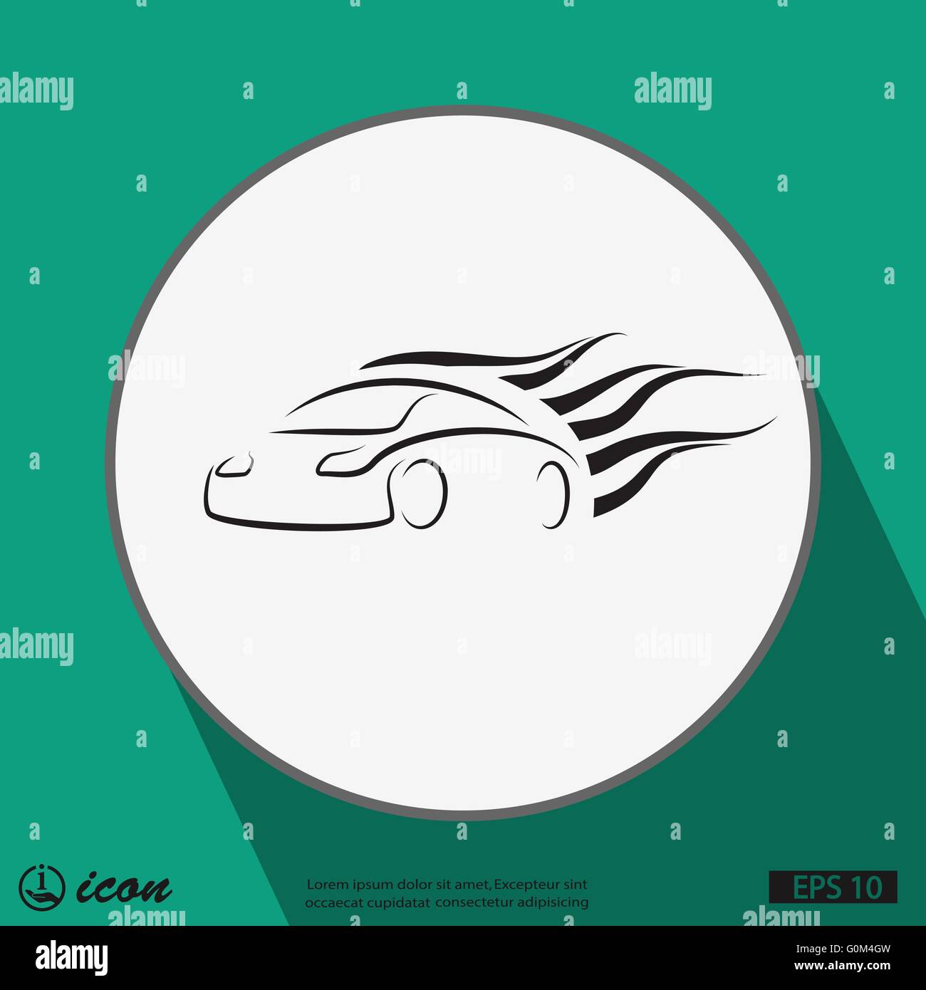 Car vector icon Stock Vector Images - Alamy