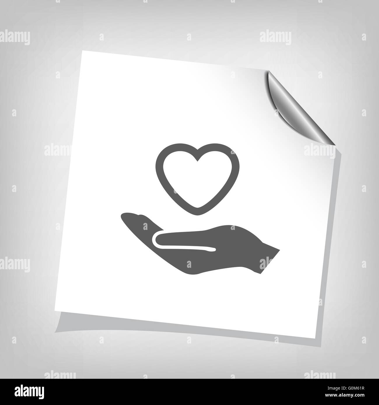 heart in hand icon Stock Vector Image & Art - Alamy