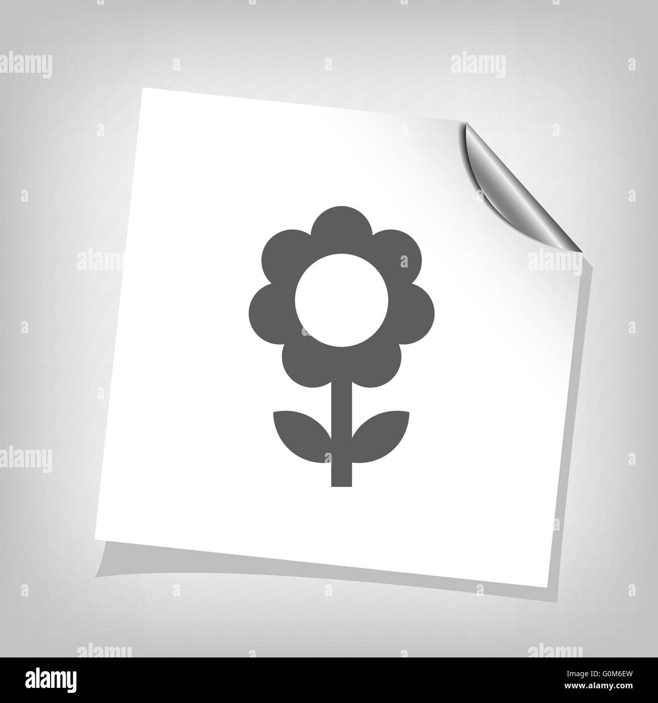 Vector flower vector vectors Black and White Stock Photos & Images - Alamy