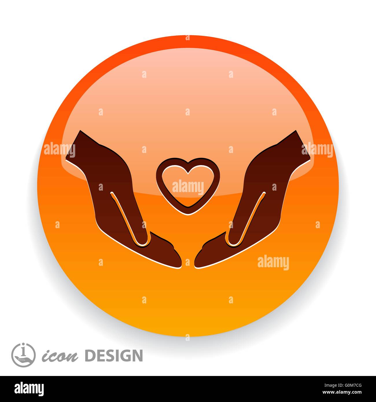 heart in hand icon Stock Vector Image & Art - Alamy