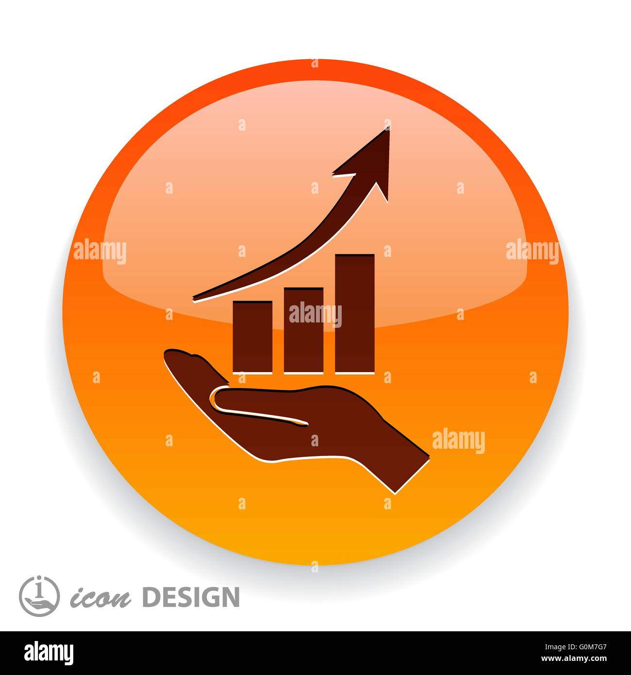 graph in hand icon Stock Vector Image & Art - Alamy