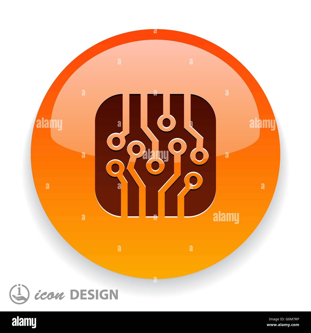 circuit board icon Stock Vector Image & Art - Alamy