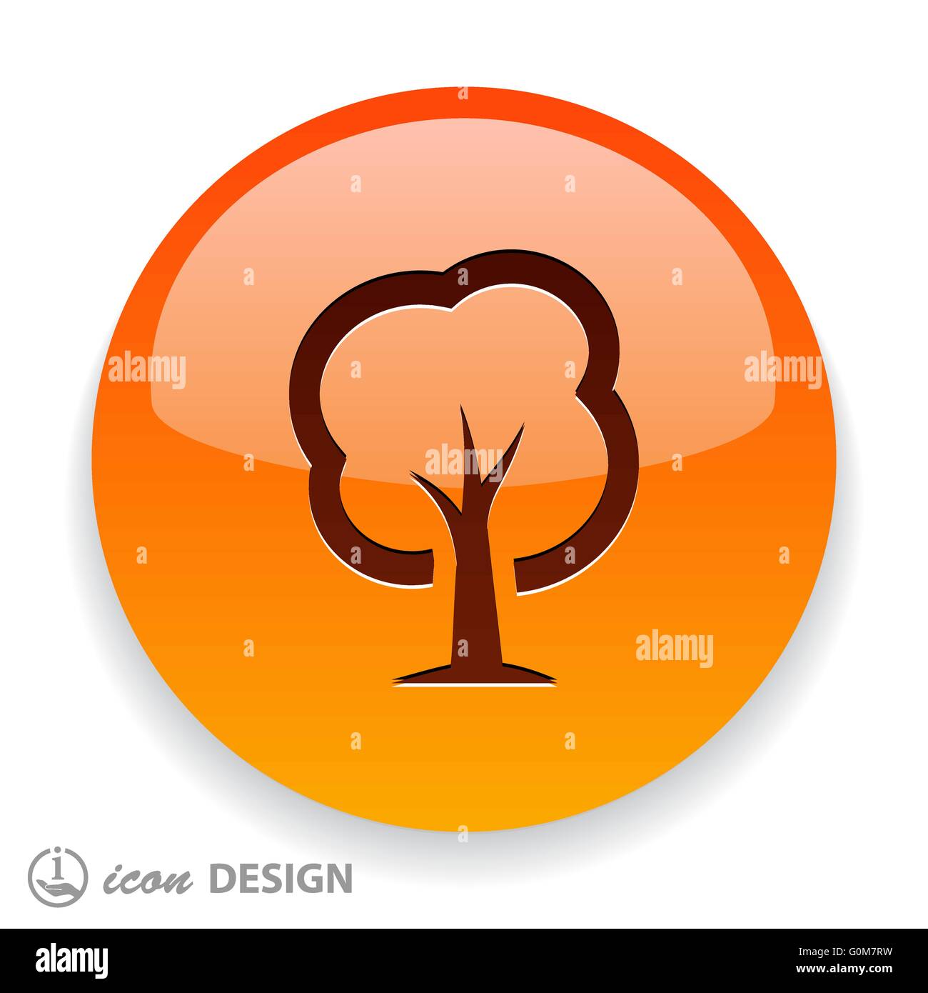 Pictograph of tree Stock Vector