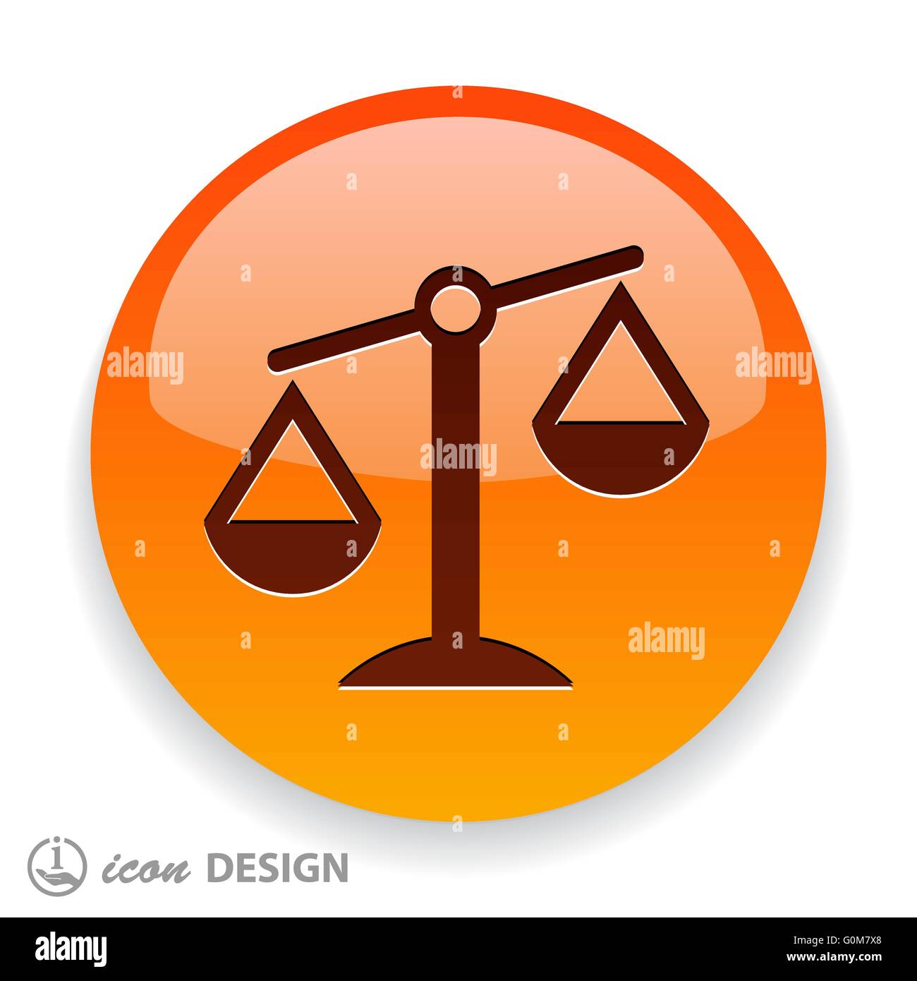 justice scales icon Stock Vector Image & Art - Alamy