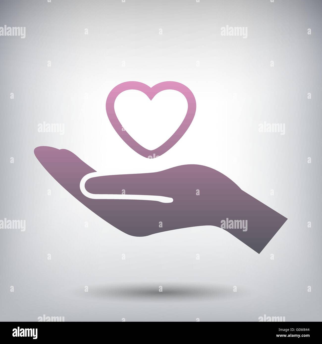 heart in hand icon Stock Vector Image & Art - Alamy