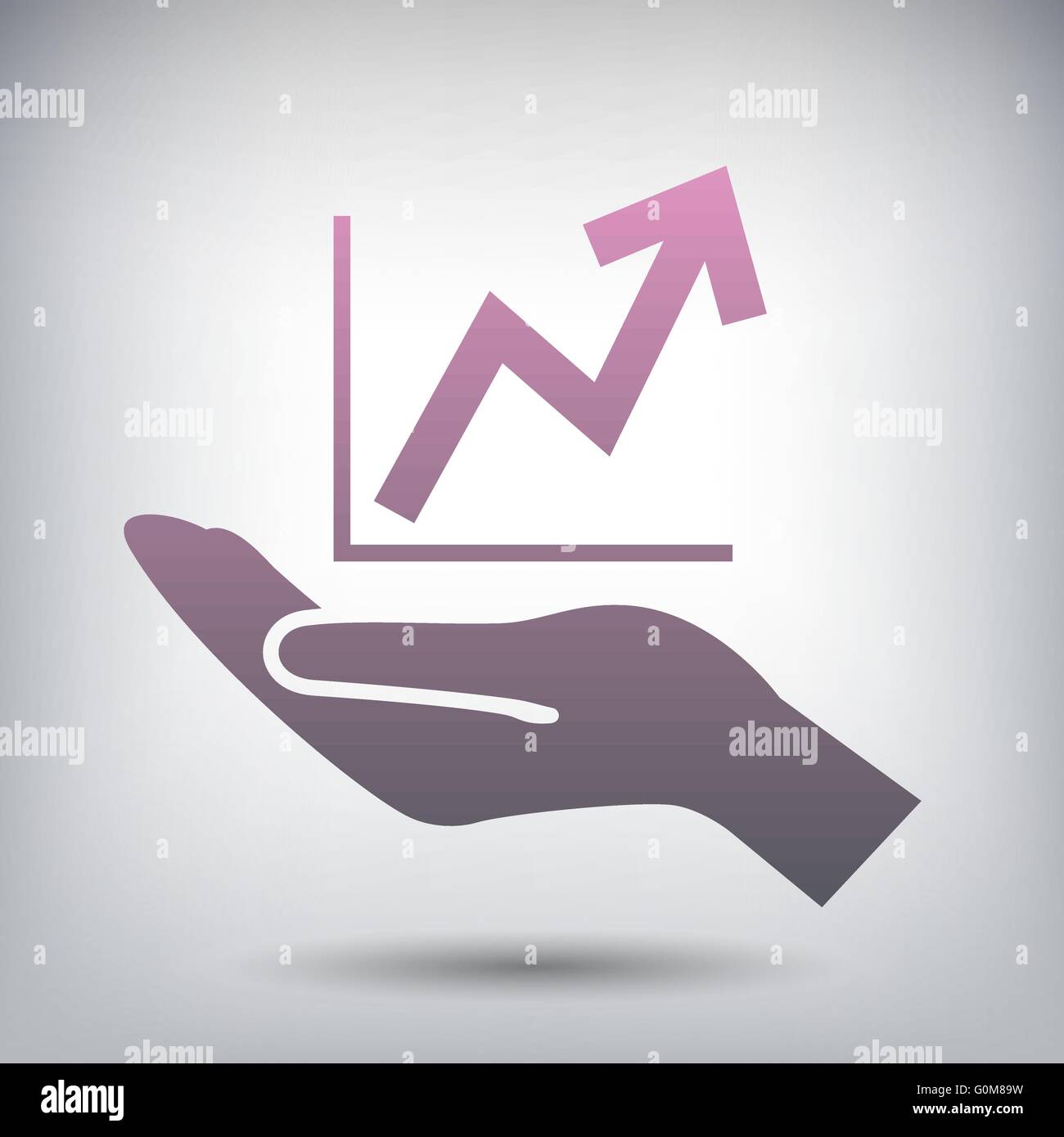 graph in hand icon Stock Vector Image & Art - Alamy