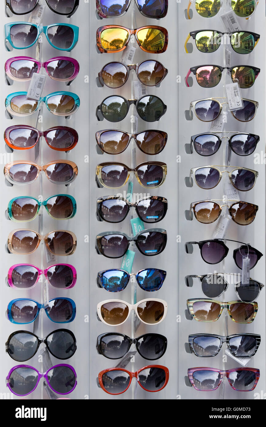 Stand full of Sunglasses Stock Photo