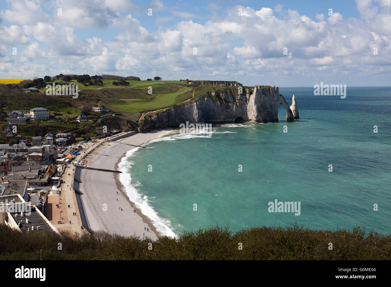 The famous cliffs at Etretat in Normandy in France Stock Photo - Alamy