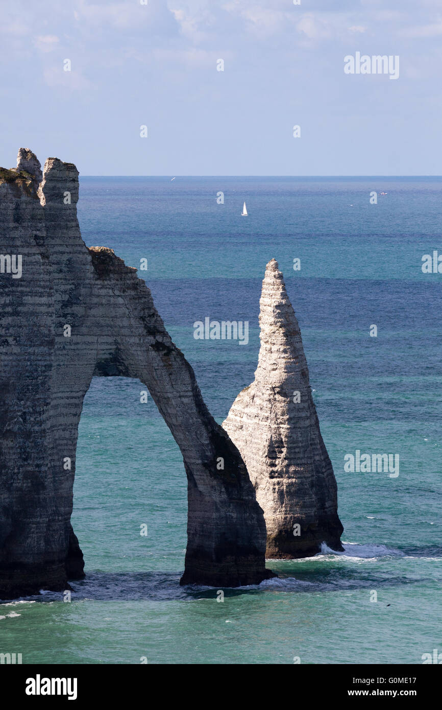 The famous cliffs at Etretat in Normandy in France Stock Photo - Alamy