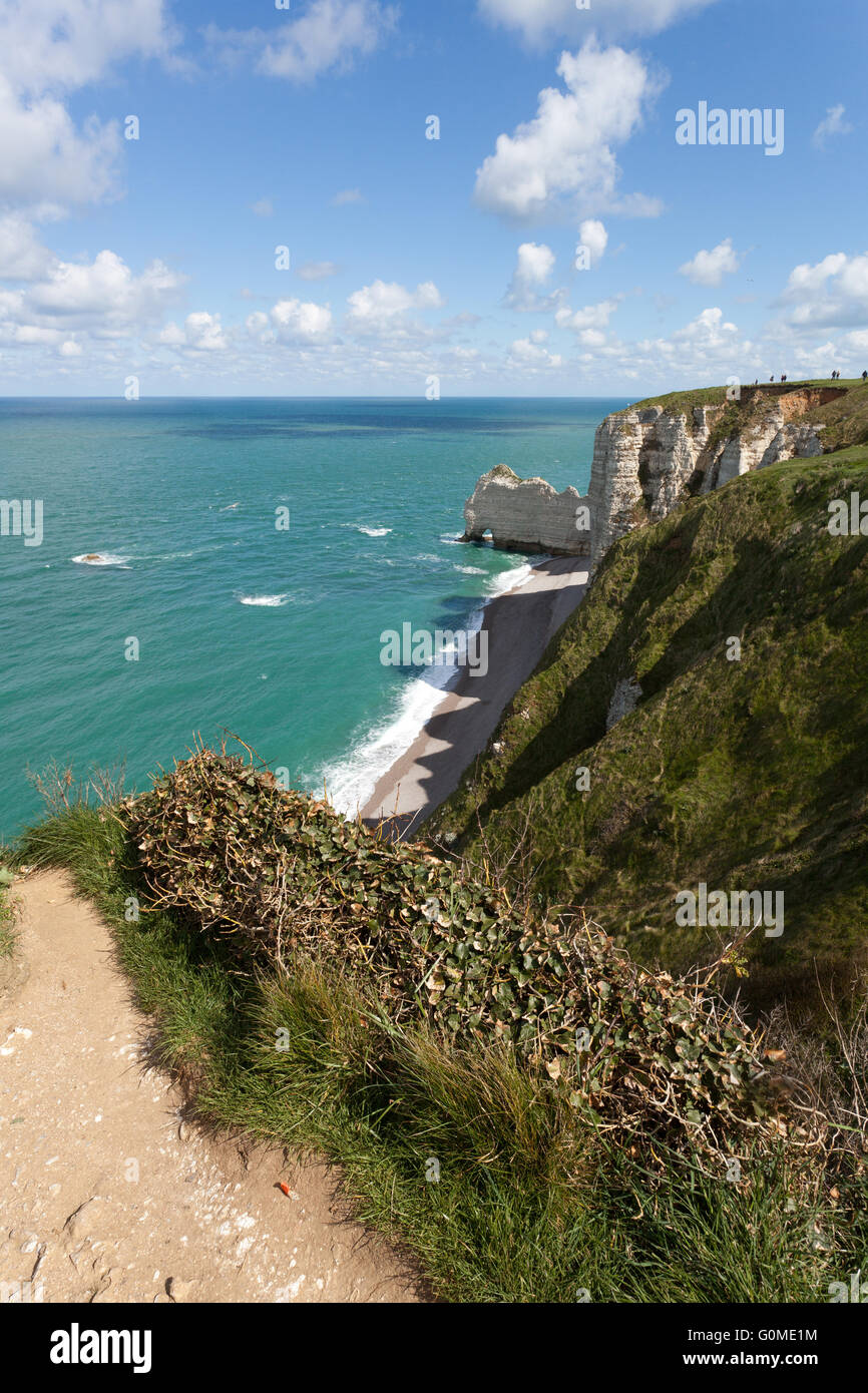The famous cliffs at Etretat in Normandy in France Stock Photo - Alamy