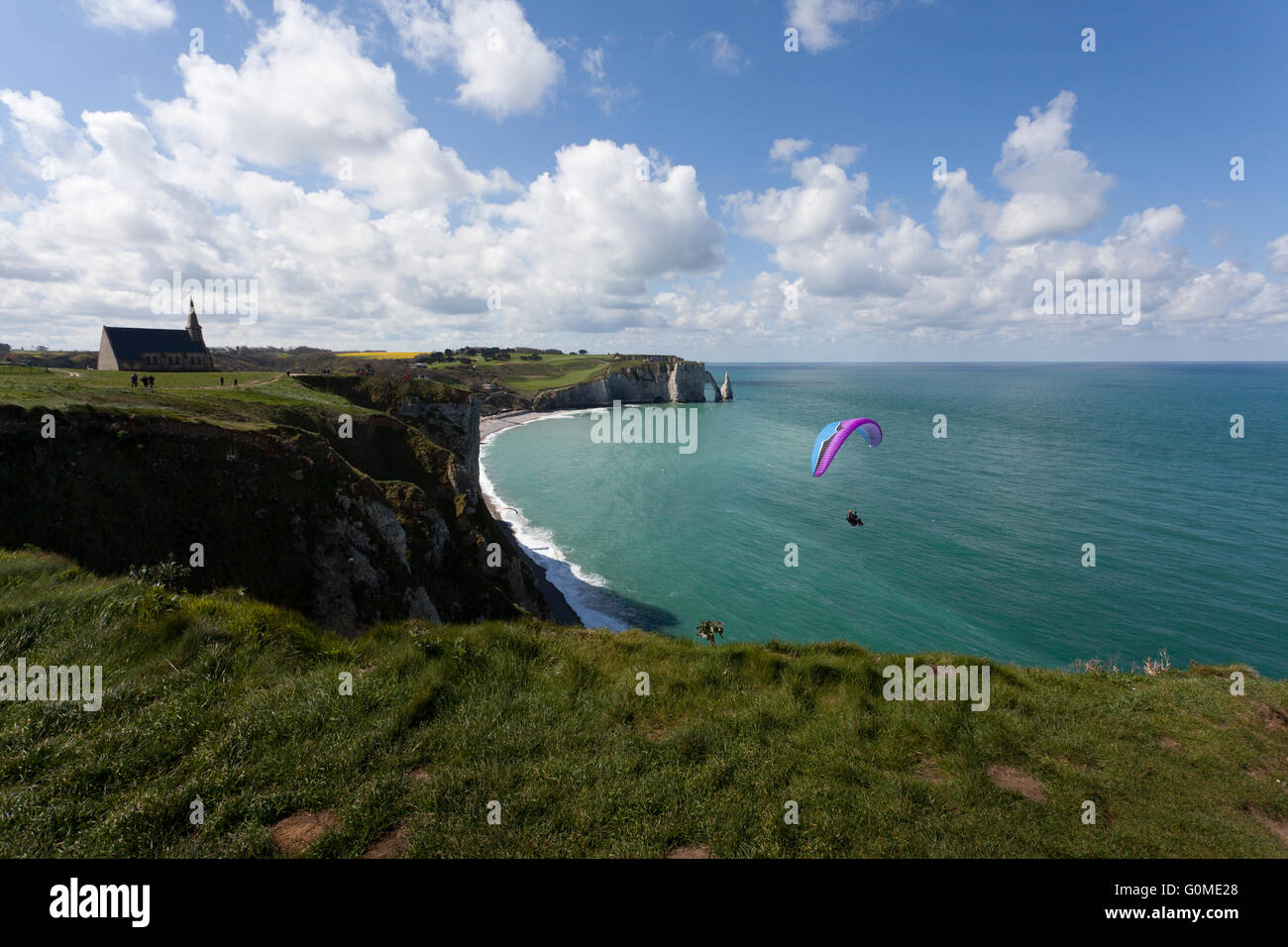 The famous cliffs at Etretat in Normandy in France Stock Photo - Alamy