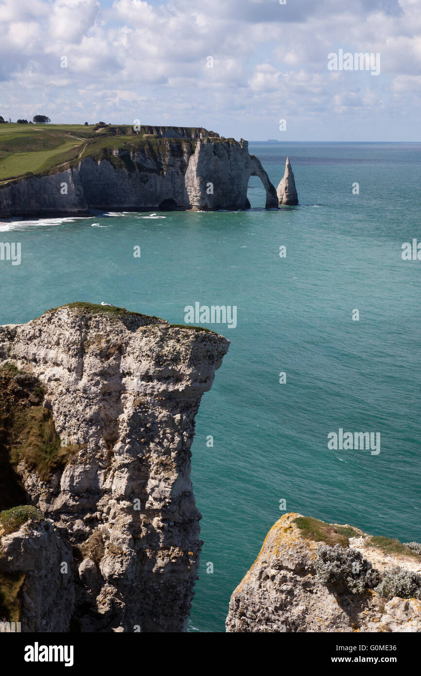 The famous cliffs at Etretat in Normandy in France Stock Photo - Alamy