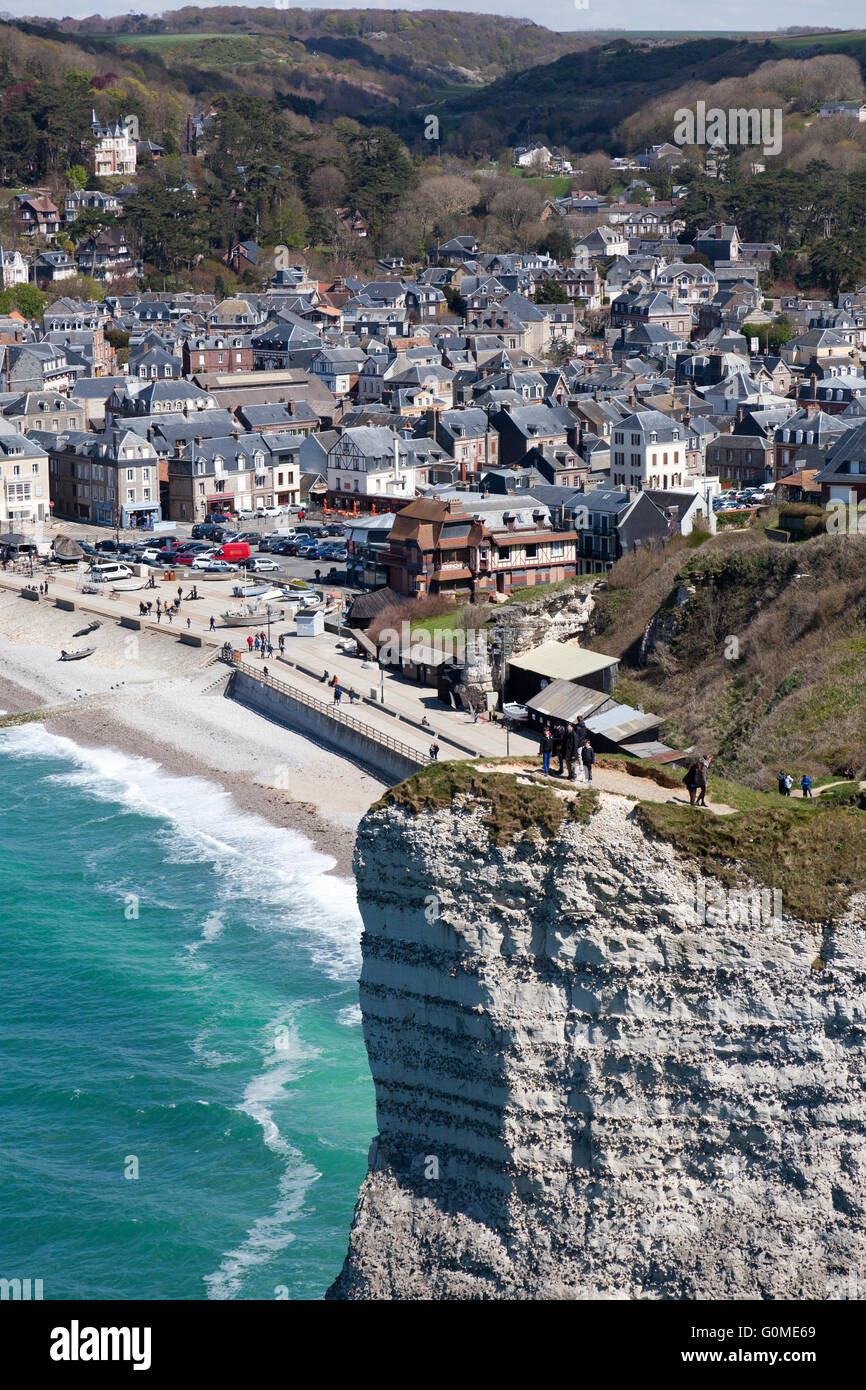 The famous cliffs at Etretat in Normandy in France Stock Photo - Alamy