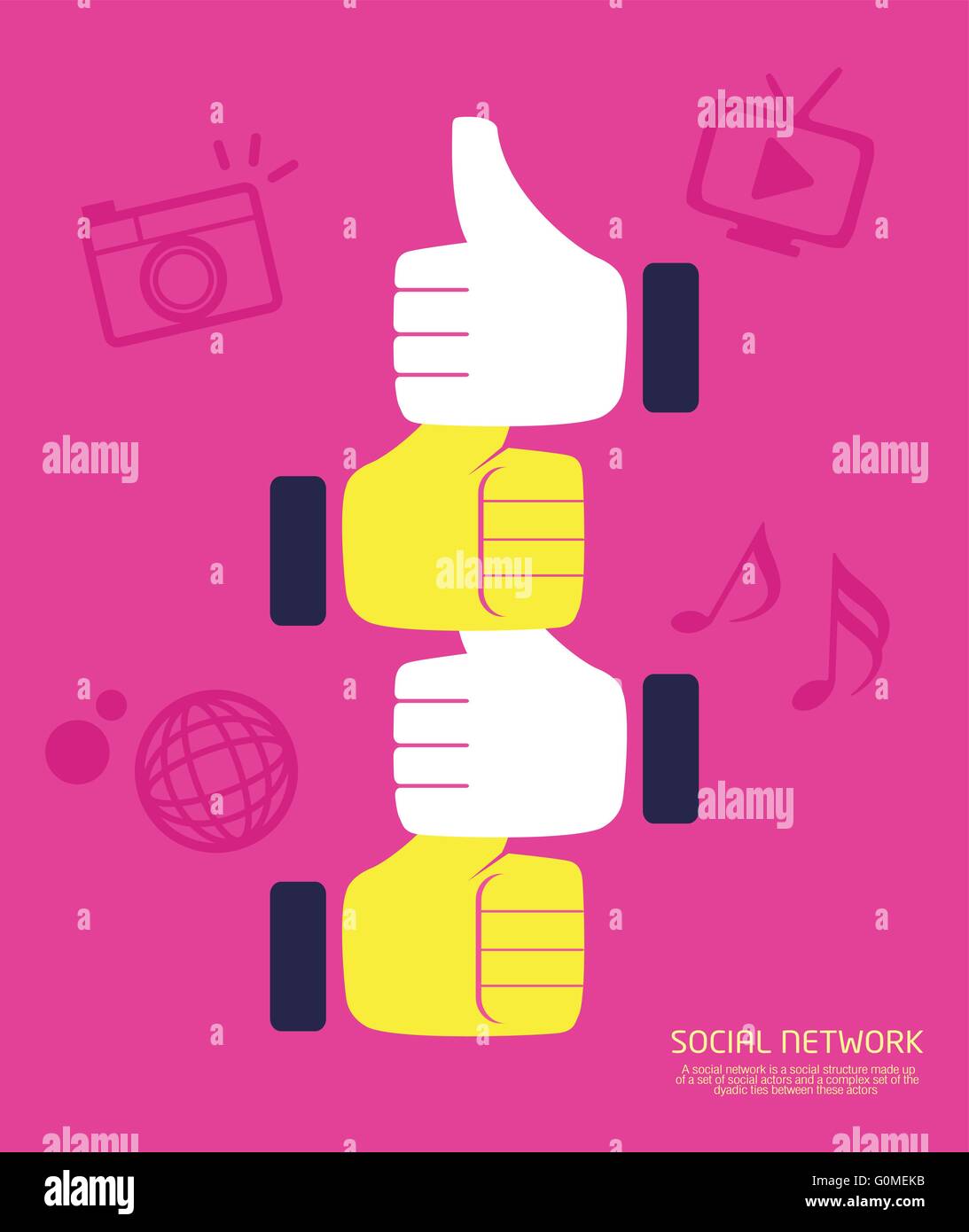 Sns content Stock Vector Images Alamy