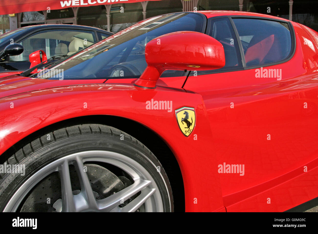 Ferrari Enzo 2004 at the Flying Pizza, Leeds Stock Photo - Alamy