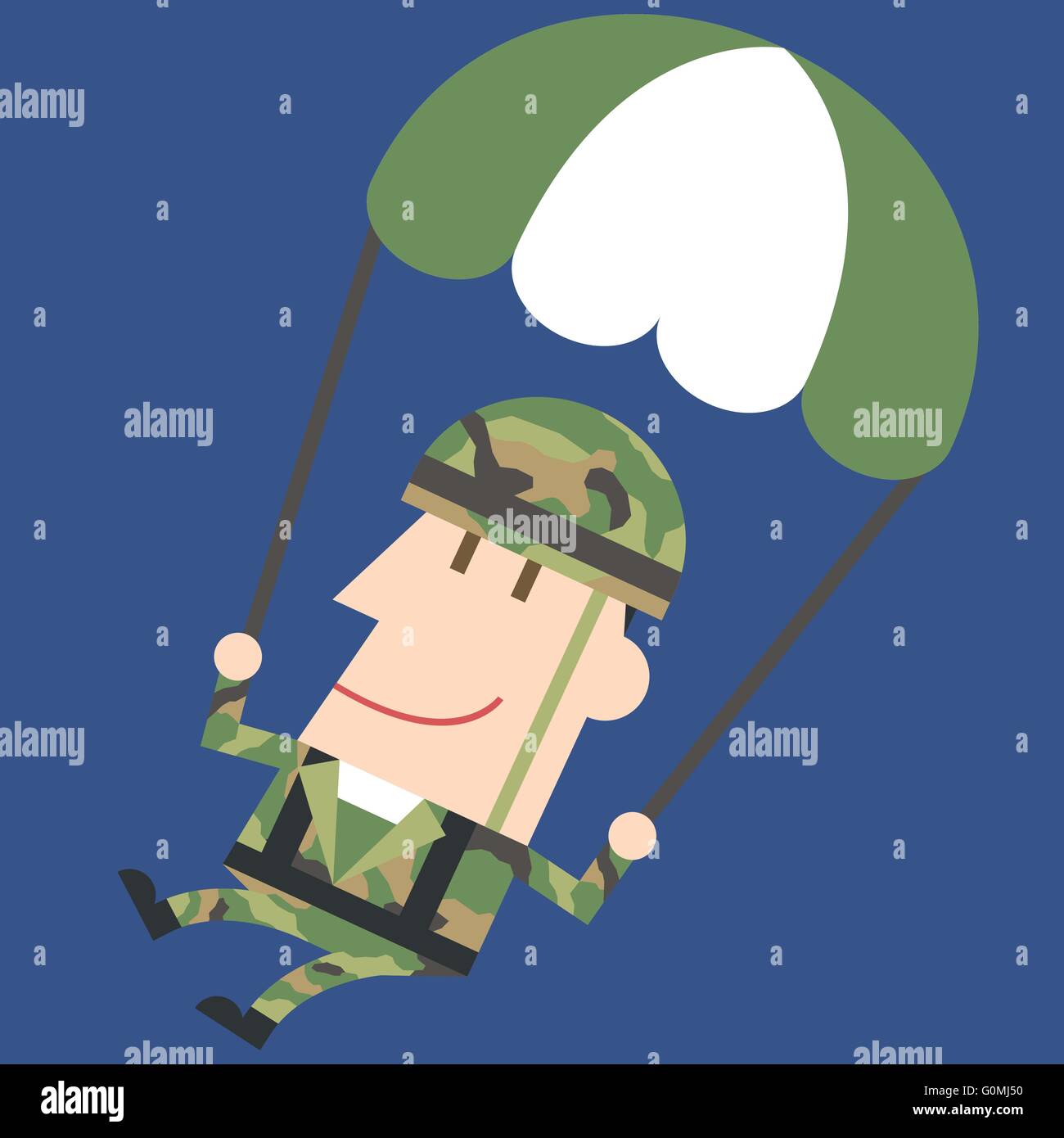 Army character Stock Vector Images - Alamy