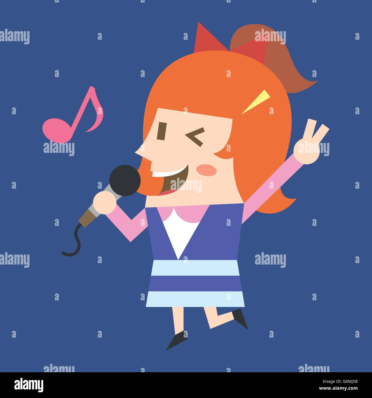 entertainer-character-stock-vector-image-art-alamy