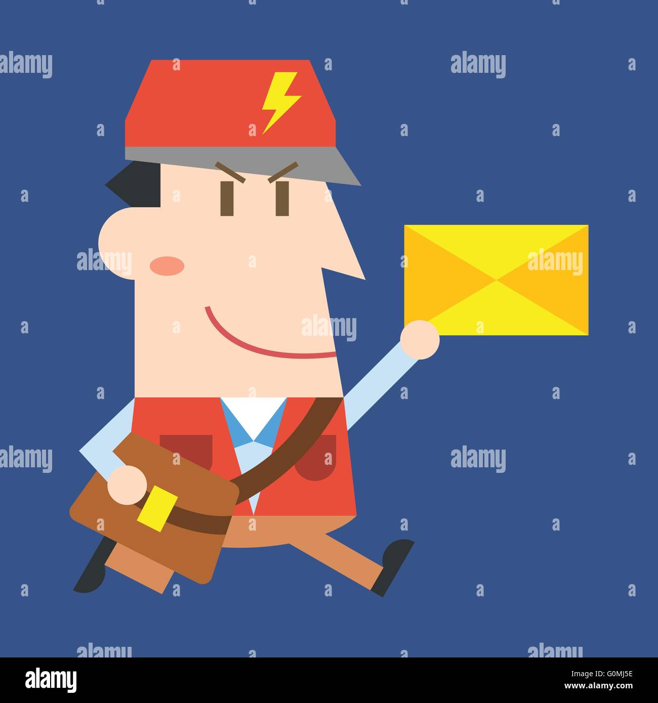 Mailman Character Stock Vector