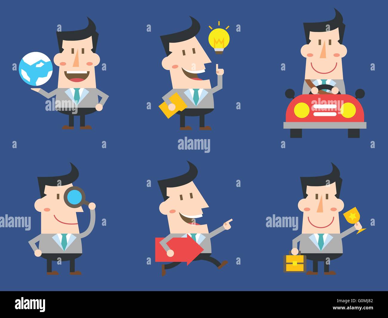 Job Character II Stock Vector