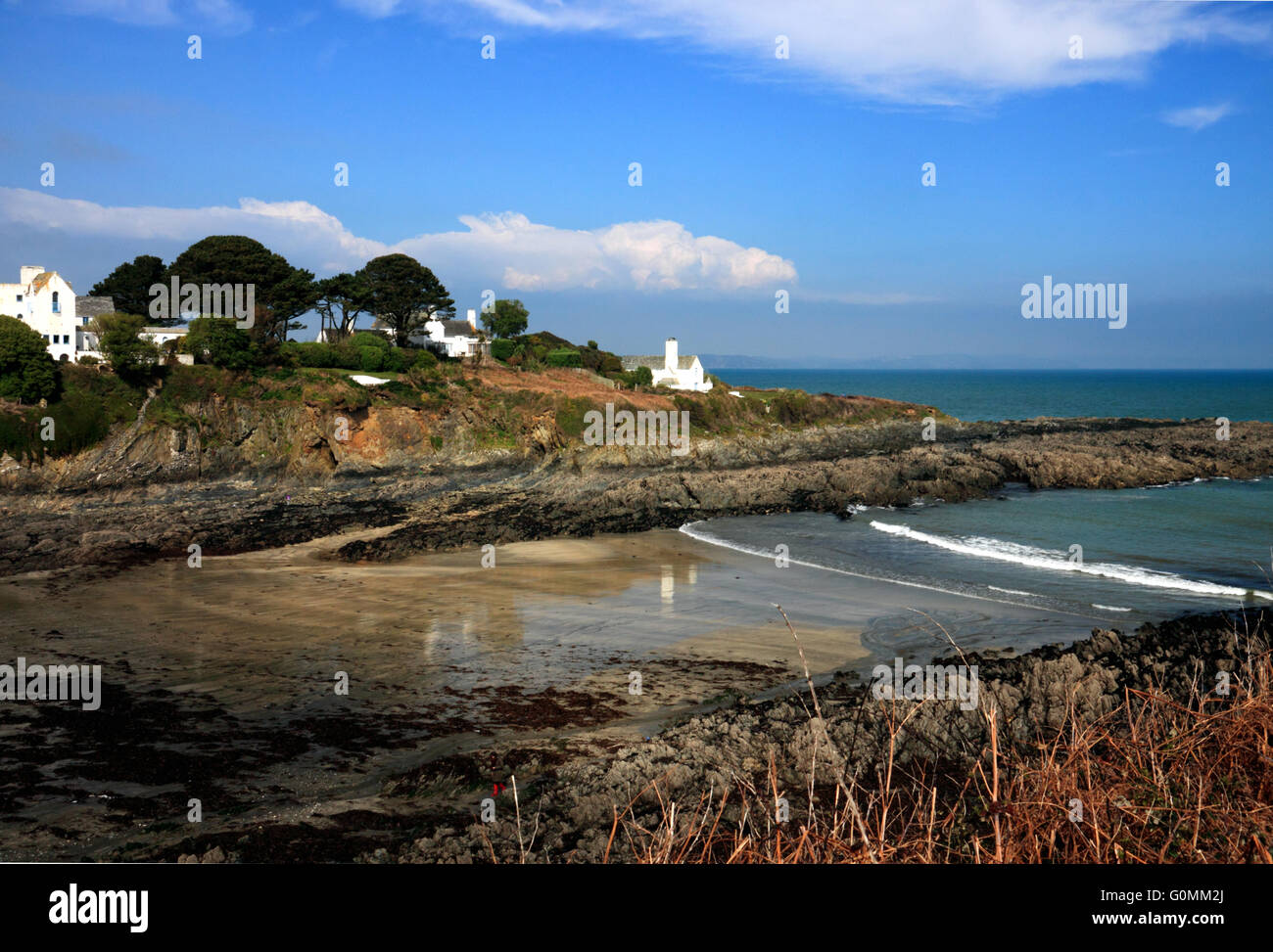 Colona beach, Chapel Point, Portmellon, Cornwall. Stock Photo
