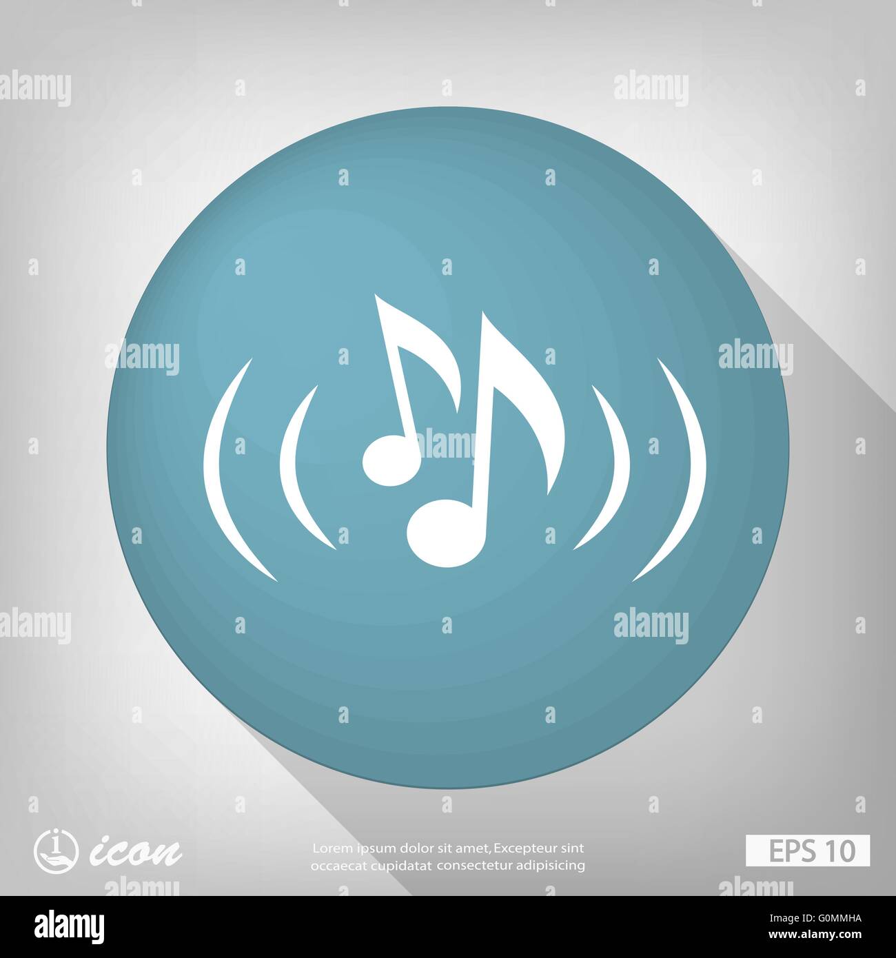 music note icon Stock Vector Image & Art - Alamy