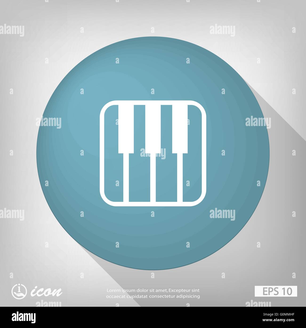 music keyboard icon Stock Vector Image & Art - Alamy