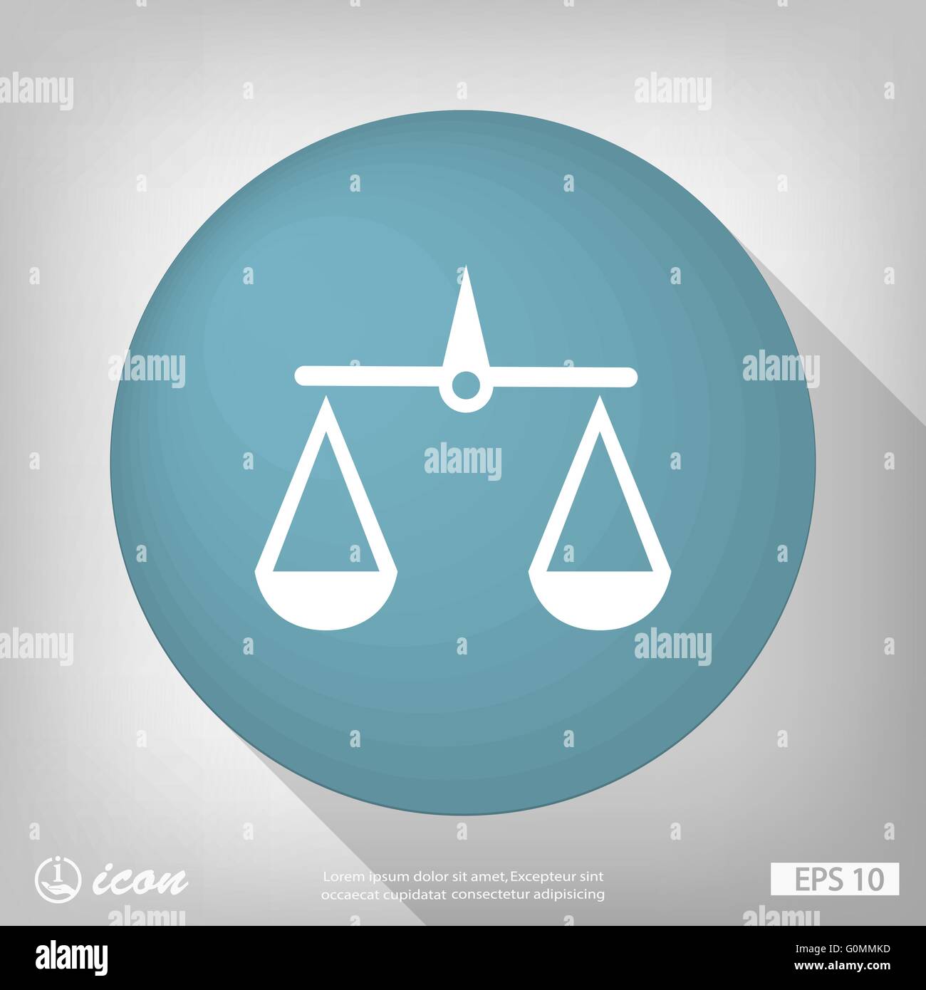 justice scales icon Stock Vector Image & Art - Alamy