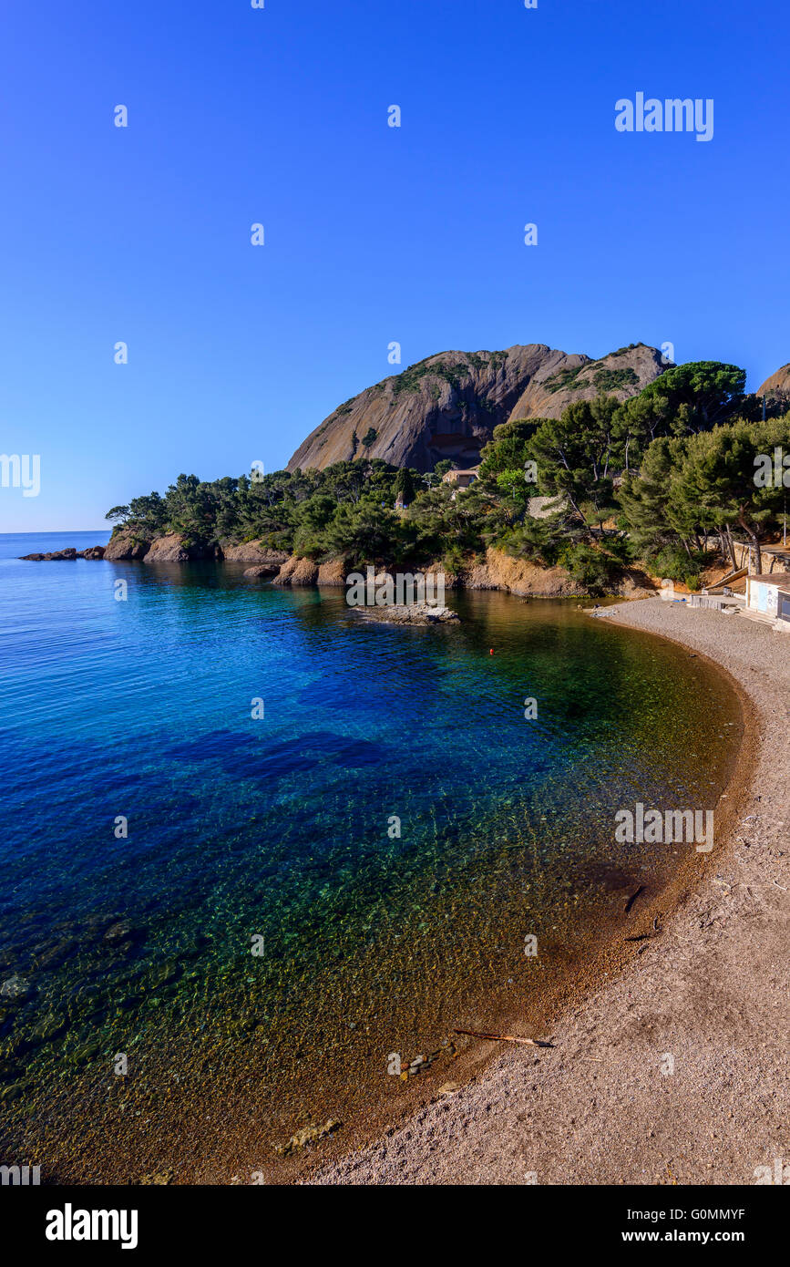 Plage du Mugel la Ciotat France Bdr Provence Stock Photo - Alamy