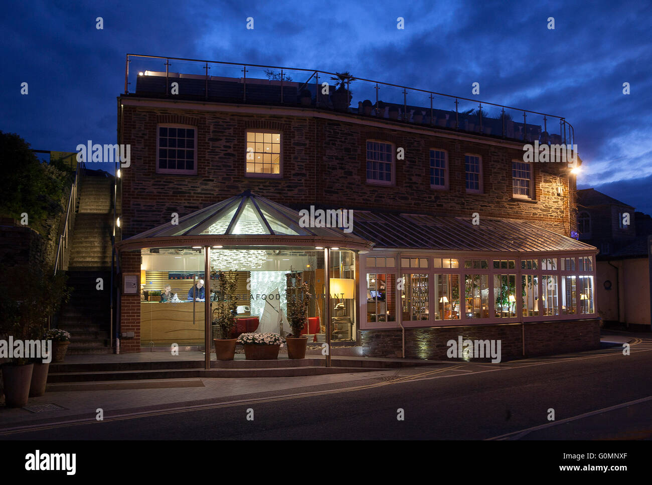 Rick Stein's Seafood Restaurant in Padstow,Cornwall Stock Photo - Alamy