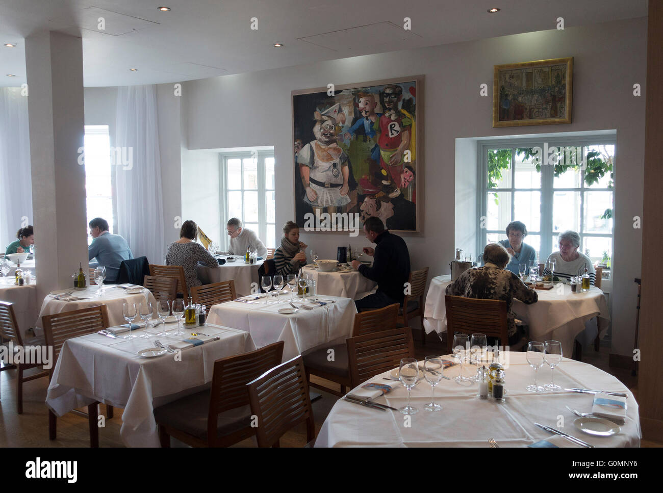 Rick Stein's Seafood Restaurant in Padstow,Cornwall Stock Photo - Alamy