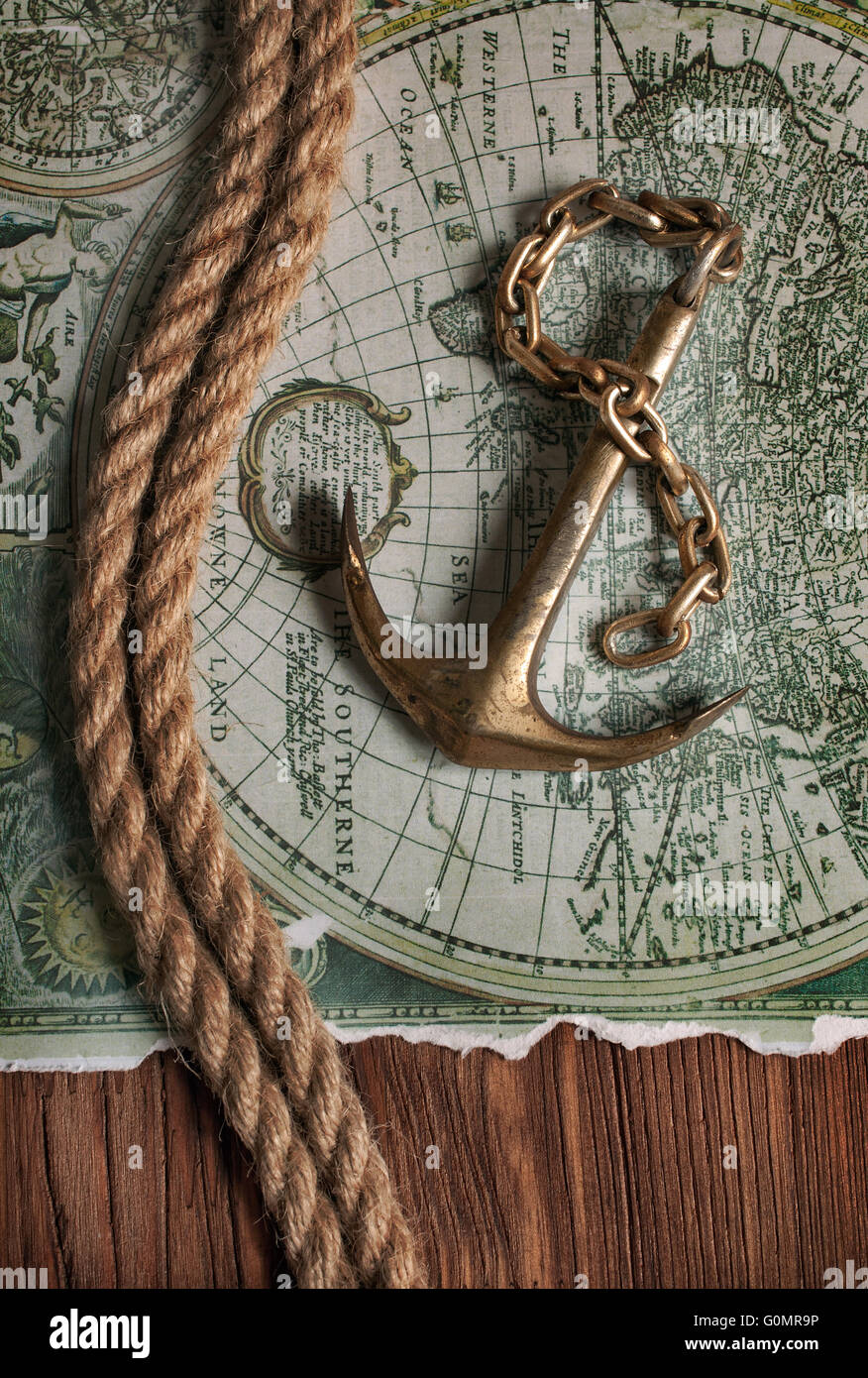 Vintage Anchor Wallpaper