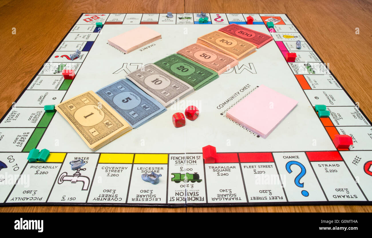 Monopoly board Stock Photo