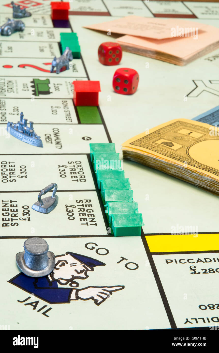 Monopoly board Stock Photo