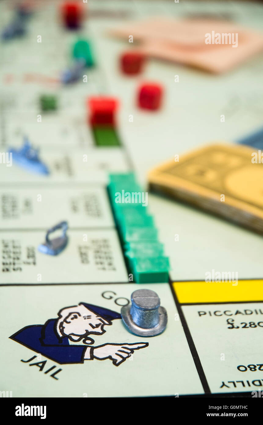 Monopoly board Stock Photo