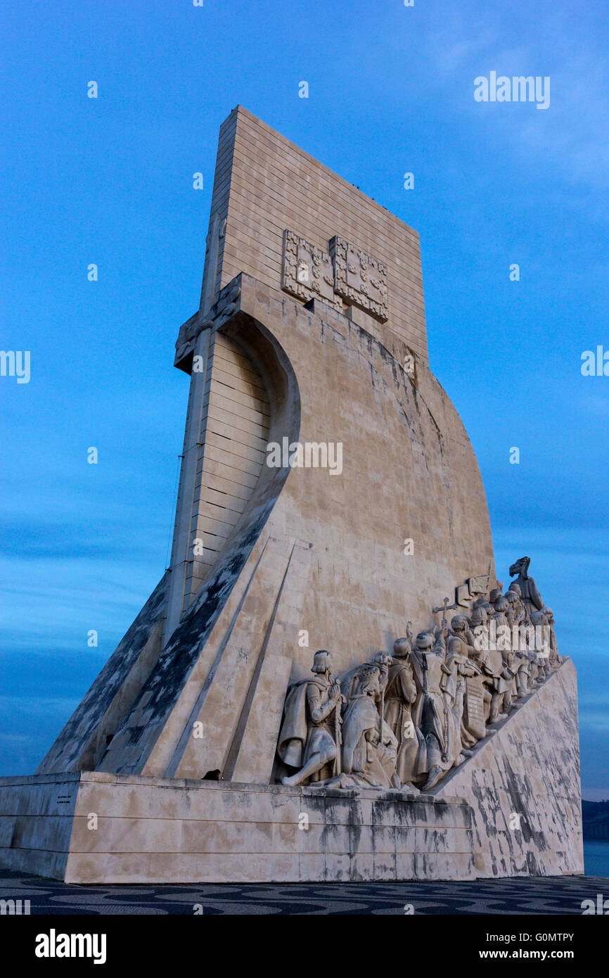 Monument to the Discoveries in Belem in Portugal Stock Photo