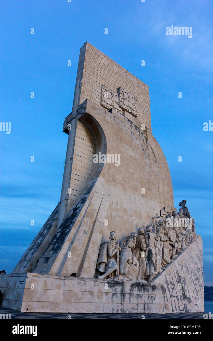 Monument to the Discoveries in Belem in Portugal Stock Photo