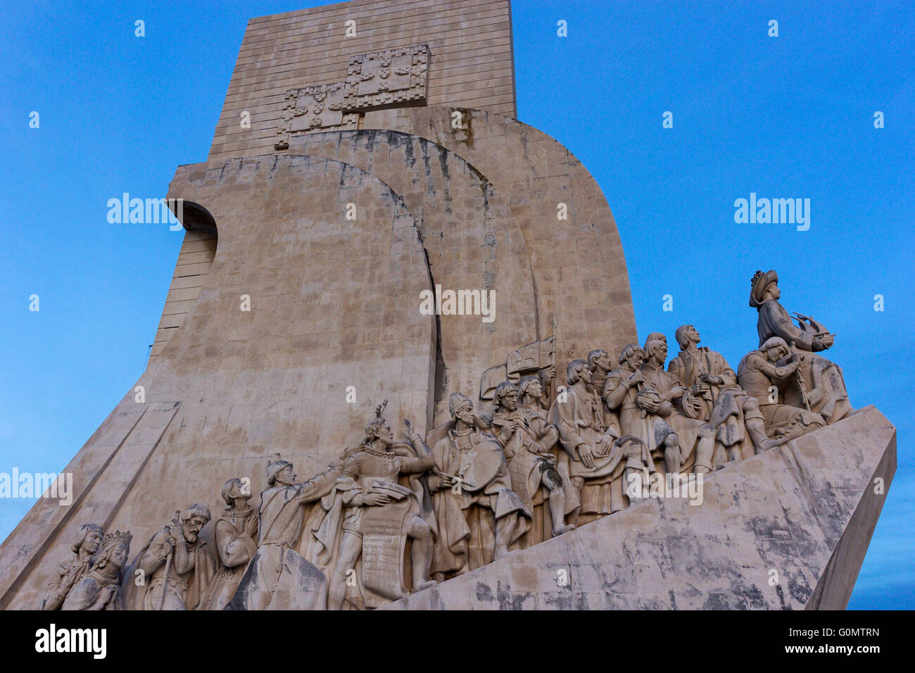 Monument to the Discoveries in Belem in Portugal Stock Photo