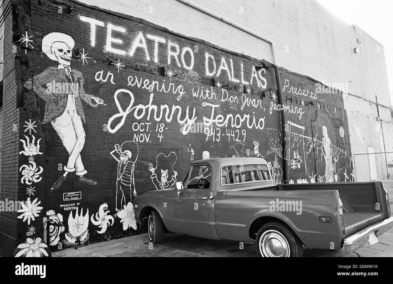 Halloween Mural, Dallas, Texas Stock Photo Alamy
